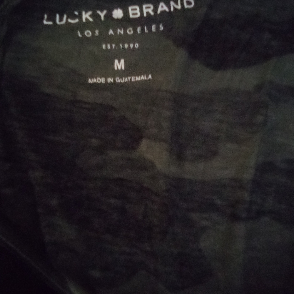 Lucky brand see-thru camo tee